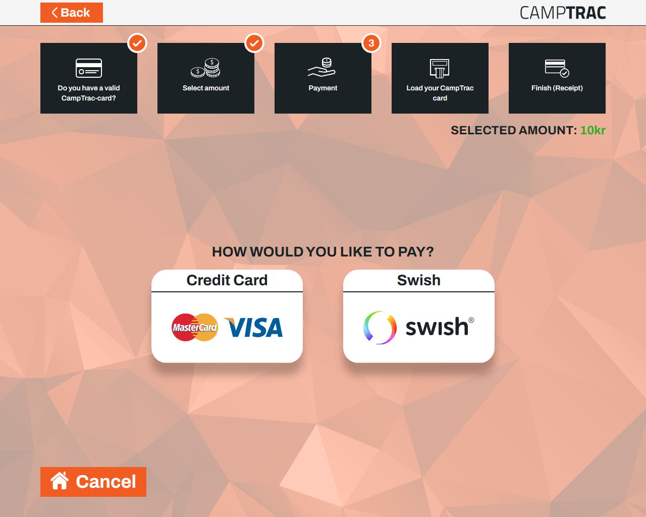 kiosk4 Loading kiosk VISA Mastercard